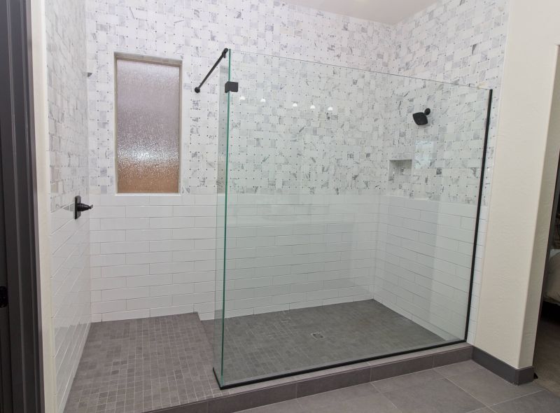 Large Tile Shower Surface